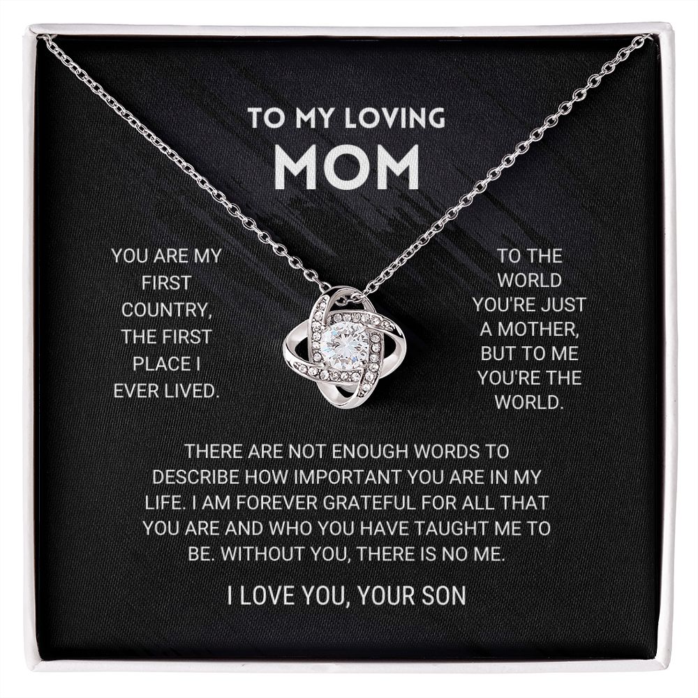 Mom Love Knot Necklace From Son - Image 10